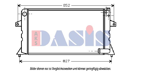 AKS DASIS Jäähdytin,moottorin jäähdytys 370031N